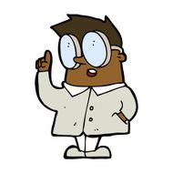 Cartoon Scientist N14