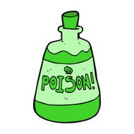 cartoon bottle of poison N6