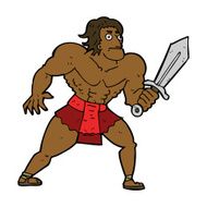 cartoon fantasy hero man N7