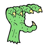 cartoon monster claw N4