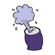 cartoon fizzing soda can N26