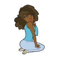 cartoon woman posing N26
