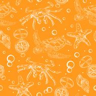 Seamless pattern with nautical elements N3