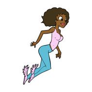 cartoon flying woman N8