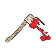 cartoon bloody axe N21