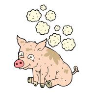 cartoon smelly pig N3