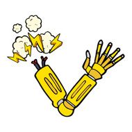 Cartoon Robot Arm N24