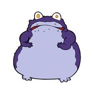 cartoon fat frog N5