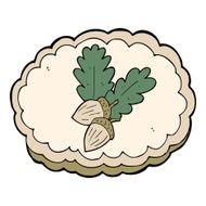 cartoon acorn symbol N3