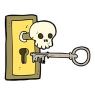 cartoon spooky door knob N7