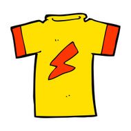 cartoon t shirt with lightning bolt N7