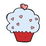 cartoon cupcake N112
