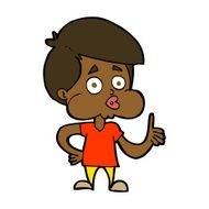 cartoon boy giving thumbs up N6