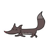 cartoon little wolf N65