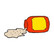 cartoon spilled jar N3
