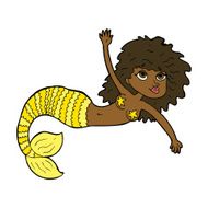 cartoon pretty mermaid N29