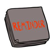 cartoon reminder notes N5