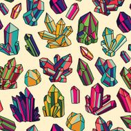 Pattern with bright crystals