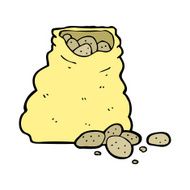 Cartoon Sack Of Potatoes N17