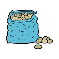 Cartoon Sack Of Potatoes N18