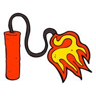 cartoon dynamite burning N8