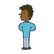 cartoon man ignoring N8