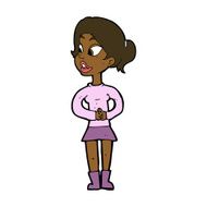 cartoon girl talking N10