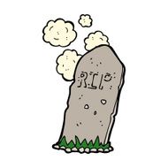 cartoon spooky grave N45
