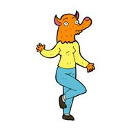 cartoon dancing fox woman N4