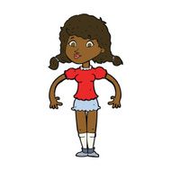 cartoon pretty girl N77