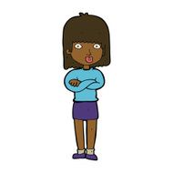 cartoon impatient woman N8