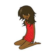 cartoon pretty girl N78
