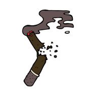 cartoon broken cigar N6