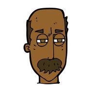 cartoon annoyed old man N49