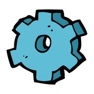 cartoon cog symbol N7