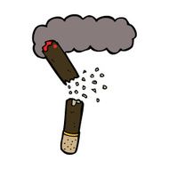 cartoon broken cigar N7