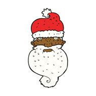 cartoon grim santa face N8