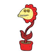 cartoon monster flower N9
