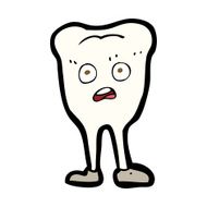 cartoon yellowing tooth N6