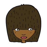 cartoon staring woman N28