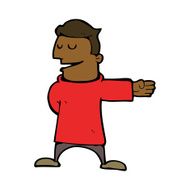 cartoon man gesturing direction N8