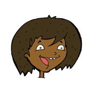 cartoon happy girl N71