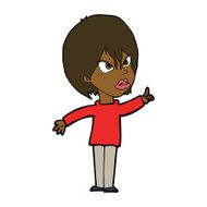 cartoon woman arguing N8