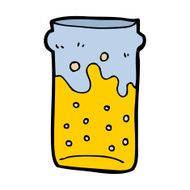 cartoon pint of beer N10