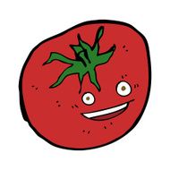cartoon happy tomato N15