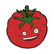 cartoon happy tomato N16