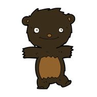 cartoon black bear cub N46