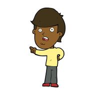 cartoon shocked man pointing N10