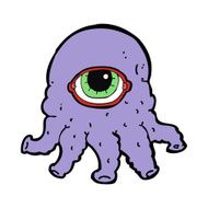 cartoon alien head N7