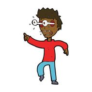 cartoon man with popping out eyes N22
